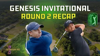 Genesis Invitational Round 2 Recap Leaderboard Storylines Notables