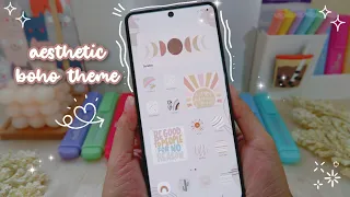 how to make your phone aesthetic boho theme