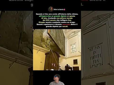 UN DIPINTO SEGRETO DIETRO LA PARETE‼️