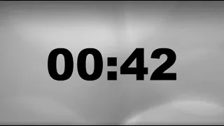 42 Second Timer - Simple Countdown with Alarm Full Screen