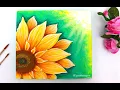 Lagu EASY Sunflower Painting for Beginners using Acrylic Colours