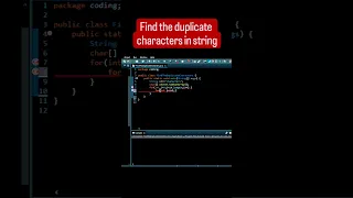 How to find duplicate characters in string java String