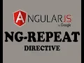 PART-11 NG-REPEAT DIRECTIVE IN ANGULAR-JS URDU HINDI