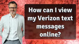 How can I view my Verizon text messages online