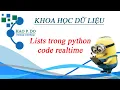 DS Ngon ngu lap trinh Python Lists