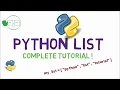 Python Lists a complete tutorial