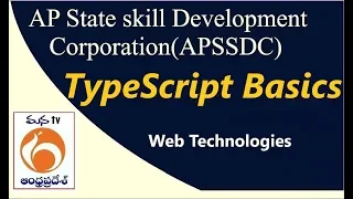 APSSDC Web Technologies Type Script Basics Mana Tv Live