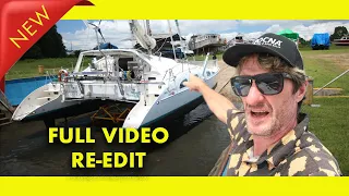 Catamaran haul out in remote Papua.FULL VIDEO(ep 300)