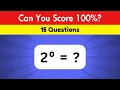 Math Quiz Think You Know Exponents Powers Prove It