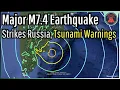 Download Lagu Russia Earthquake Update; Major M7.4 Earthquake Strikes, Tsunami Warnings