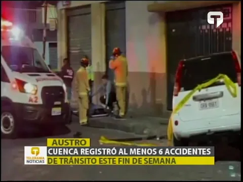 Cuenca registró al menos 6 accidentes de tránsito este fin de semana