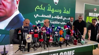 عدنان درجال ينفعل على محمد فرحان على البث المباشر بسبب قيامه بالاتصال اثناء مؤتمر لغراهام ارنولد 