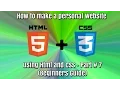 How to make a personal website using HTML and CSS - Part 7