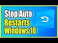 How to stop Automatic Restarts on Windows 10 PC 3 Easy Methods