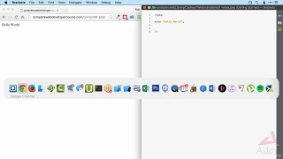 PHP Lesson 1 Hello World With PHP