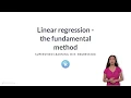 R Tutorial Linear regression - the fundamental method