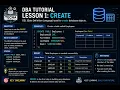 DBA Tutorial Lesson 1 CREATE TABLE in SQL