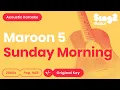 Download Lagu Maroon 5 - Sunday Morning (Acoustic Karaoke)