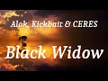 Alok, Kickbait & CERES - Black Widow (lyrics)