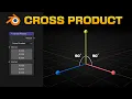 How CROSS PRODUCT works in Blender - Geometry Nodes