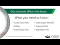 Ohio University Office of the Bursar What You Need To Know