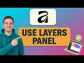 How to USE LAYERS PANEL in Affinity Studio Step by Step