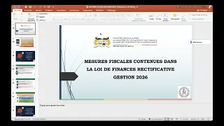 WEBINAIRE - MESURES FISCALES CONTENUES DANS LA LOI DE FINANCES RECTIFICATIVE 2026