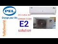 pel DC inverter AC error code faults E2 solutions