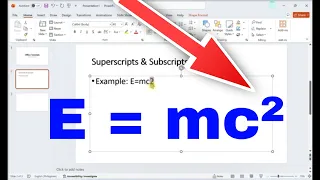 How to Superscript or Subscript Numbers in PowerPoint