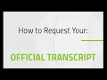 Tutorial How To Request Transcript