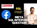 SQL Interview Question - Meta SQL Interview Question