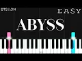 BTS Jin - Abyss | EASY Piano Tutorial