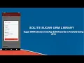Sqlite Library Sugar ORM Crud App Part 4 Edit Records