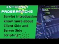 Internet Programming Anna University Syllabus Servlet Introduction Client and Server Side Scripting