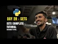 Python Set Methods Explained Union Intersection Difference Day 28