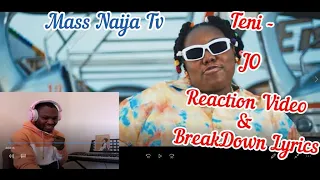 teni jo reaction video u0026 breakdown lyrics 