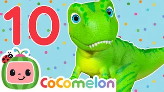 Counting 10 Little Dinos 🦖 CoComelon Nursery Rhymes | 123s For Kids | Toddler Learning Kids Songs
