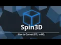 How to Convert STL to OBJ Spin 3D Mesh Converter Tutorial