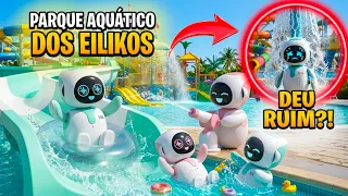 Fizemos um PARQUE AQUÁTICO pros robôs EILIK e EILIKOS *Será que foi uma boa ideia?! 