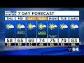 First Alert Forecast Storm threat moving out