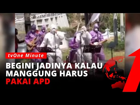 Unik! Biduan Ini Menggunakan APD Saat Nyanyi di Acara Nikahan
