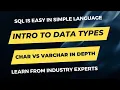 SQL DATA TYES CHAR vs VARCHAR CHAR VS VARCHAR SQL IS EASY SQL SERVER ORACLE