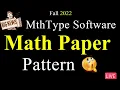 MathType Tutorial For Beginners Free Software For VU Students Math Paper Pattern VU Mentor