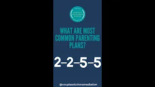 What are most common parenting plans 2-2-5-5