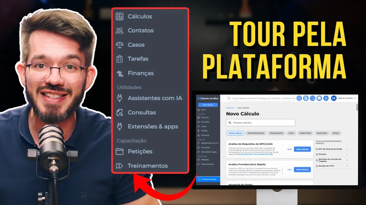 Miniatura do vídeo: Conheça o Cálculo Jurídico: Muito além dos Cálculos - Consultas, gestão do escritório, treinamentos