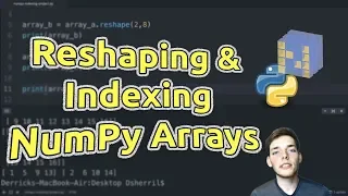 NumPy Basic Indexing Reshaping Practice - Learn NumPy Series