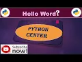 How can print Hello World on Jupyter lab Python language Python Center - PC