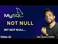 - 12 MySQL NOT NULL Constraint What is NOT NULL in MySQL MPrashant
