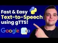 Turn Any Text into Speech with 3 Lines of Python Code Using Google s gTTS Free Easy