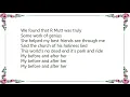 Cotton Mather - My Before and After Lyrics